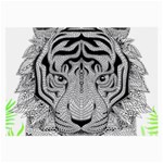 Tiger Head Large Glasses Cloth (2-Side) Front