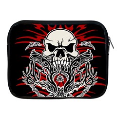 Skull Tribal Apple Ipad 2/3/4 Zipper Cases by Valentinaart