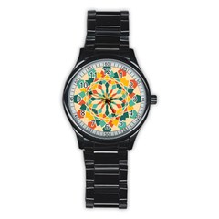 Summer Festival Stainless Steel Round Watch by linceazul