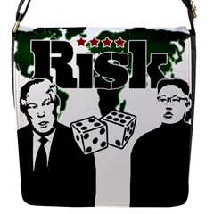 Nuclear Explosion Trump And Kim Jong Flap Messenger Bag (s) by Valentinaart