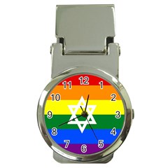 Gay Pride Israel Flag Money Clip Watches by Valentinaart