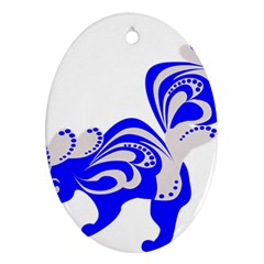 Skunk Animal Still From Ornament (oval) by Nexatart