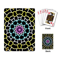 Colored Window Mandala Playing Card by designworld65