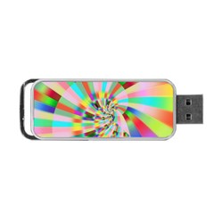 Irritation Funny Crazy Stripes Spiral Portable Usb Flash (two Sides) by designworld65