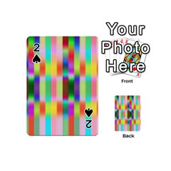 Multicolored Irritation Stripes Playing Cards 54 (mini)  by designworld65