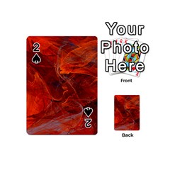 Swirly Love In Deep Red Playing Cards 54 (mini)  by designworld65