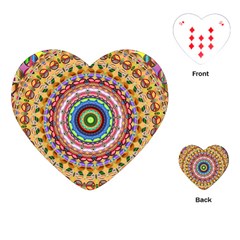 Peaceful Mandala Playing Cards (heart)  by designworld65