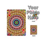 Peaceful Mandala Playing Cards 54 (Mini)  Front - Heart2