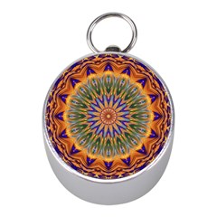 Powerful Mandala Mini Silver Compasses by designworld65