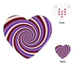 Woven Spiral Playing Cards (heart)  by designworld65