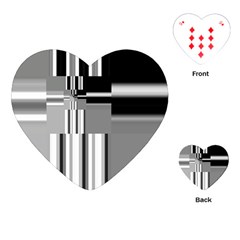 Black And White Endless Window Playing Cards (heart)  by designworld65