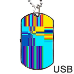 Colorful Endless Window Dog Tag Usb Flash (one Side) by designworld65