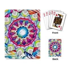 Sunshine Feeling Mandala Playing Card by designworld65