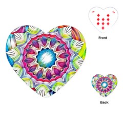 Sunshine Feeling Mandala Playing Cards (heart)  by designworld65