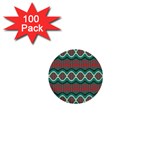 Ethnic Geometric Pattern 1  Mini Buttons (100 pack)  Front