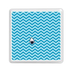 Chevron Shark Pattern Memory Card Reader (square)  by emilyzragz