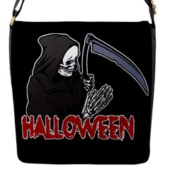 Death - Halloween Flap Messenger Bag (s) by Valentinaart