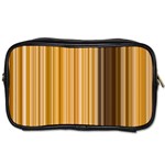 Brown Verticals Lines Stripes Colorful Toiletries Bags Front