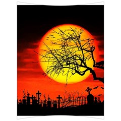 Halloween Landscape Back Support Cushion by Valentinaart