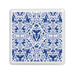 Birds Fish Flowers Floral Star Blue White Sexy Animals Beauty Memory Card Reader (square)  by Mariart