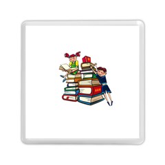 Back To School Memory Card Reader (square)  by Valentinaart