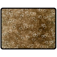 Heart Pattern Double Sided Fleece Blanket (large)  by ValentinaDesign