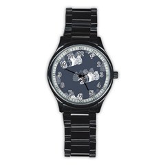 Japan Food Sashimi Stainless Steel Round Watch