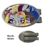 Graffiti Mural Street Art Painting Money Clips (Oval)  Front