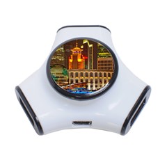 Shanghai Skyline Architecture 3-port Usb Hub by BangZart