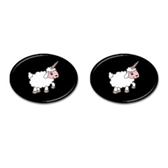 Unicorn Sheep Cufflinks (oval) by Valentinaart