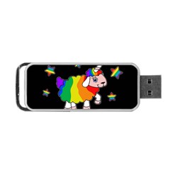 Unicorn Sheep Portable Usb Flash (two Sides) by Valentinaart