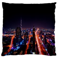 Dubai Cityscape Emirates Travel Large Cushion Case (one Side) by Nexatart