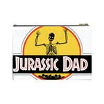 Jurassic Dad Dinosaur Skeleton Funny Birthday Gift Cosmetic Bag (Large)  Back