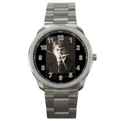 Sergei Yesenin Sport Metal Watch by Valentinaart