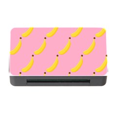 Banana Fruit Yellow Pink Memory Card Reader With Cf by Mariart