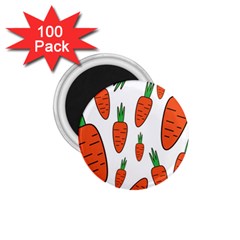 Fruit Vegetable Carrots 1 75  Magnets (100 Pack)  by Mariart