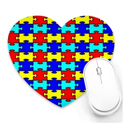 Game Puzzle Heart Mousepads