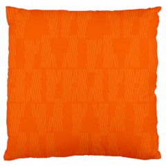 Line Orange Standard Flano Cushion Case (two Sides)