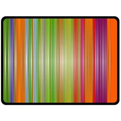 Rainbow Stripes Vertical Colorful Bright Fleece Blanket (large) 