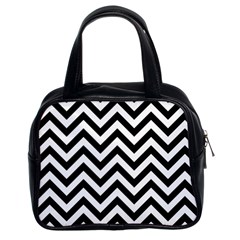 Wave Background Fashion Classic Handbags (2 Sides) by Nexatart