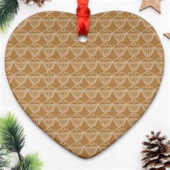 Cake Brown Sweet Heart Ornament (two Sides)