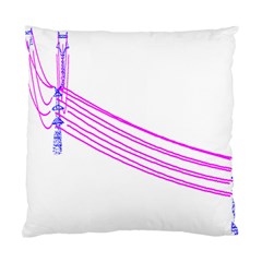 Electricty Power Pole Blue Pink Standard Cushion Case (one Side) by Mariart