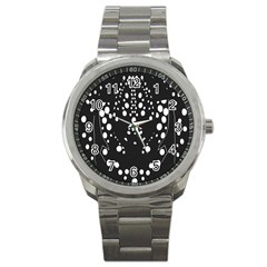 Helmet Original Diffuse Black White Space Sport Metal Watch