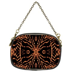 Golden Fire Pattern Polygon Space Chain Purses (one Side)  by Mariart