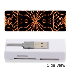 Golden Fire Pattern Polygon Space Memory Card Reader (stick) 