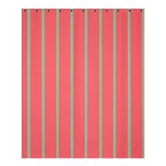 Line Red Grey Vertical Shower Curtain 60  X 72  (medium)  by Mariart