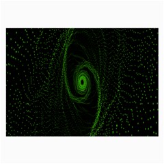 Space Green Hypnotizing Tunnel Animation Hole Polka Green Large Glasses Cloth by Mariart