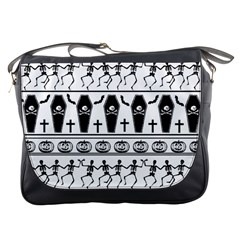 Halloween Pattern Messenger Bags by ValentinaDesign