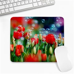 Colorful Flowers Large Mousepads