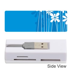 Flower Blue Memory Card Reader (stick) 